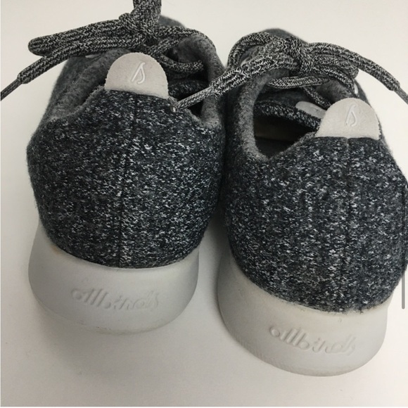 allbirds Grey Wool Lace-Up Runners Sneakers Size 9 - Picture 6 of 10